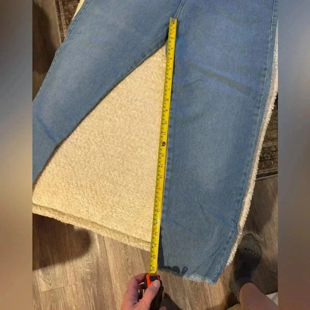 NWT Chipre High Rise Mom Barrel Jeans 27/4 crop - Picture 7 of 8